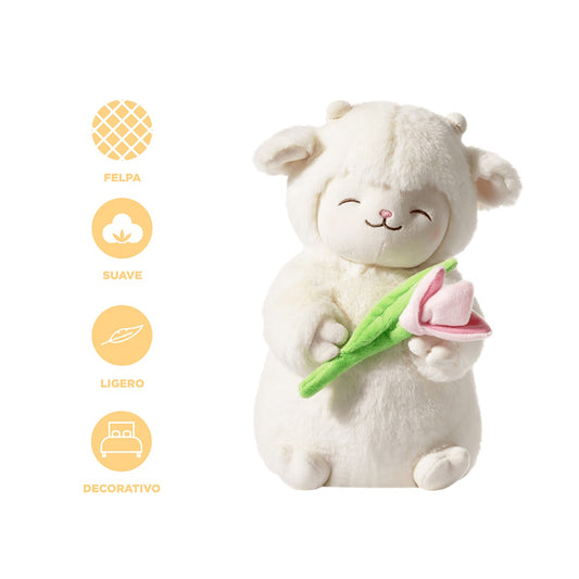 Peluche corderito tulipán