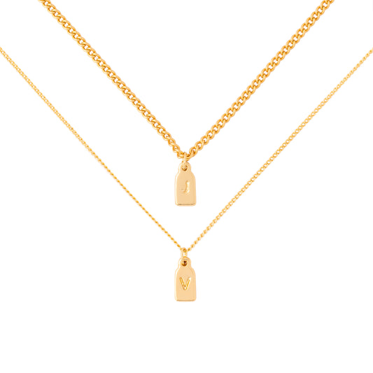 Collar de inicial personalizada