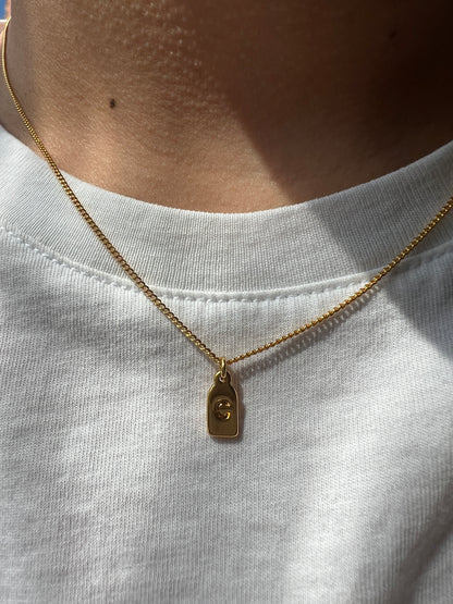 Collar de inicial personalizada