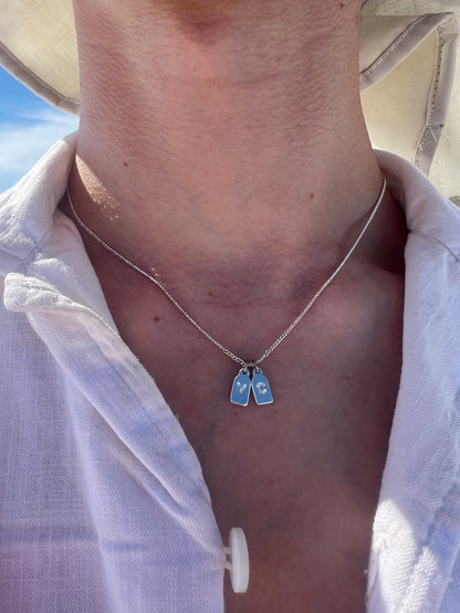 PAR de collares con iniciales para parejas