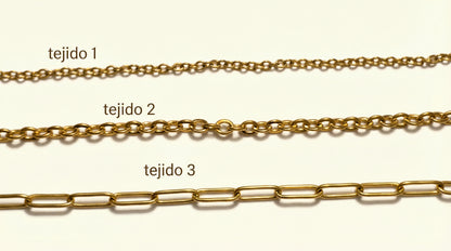 PAR de pulseras de iniciales + piedra de aniversario