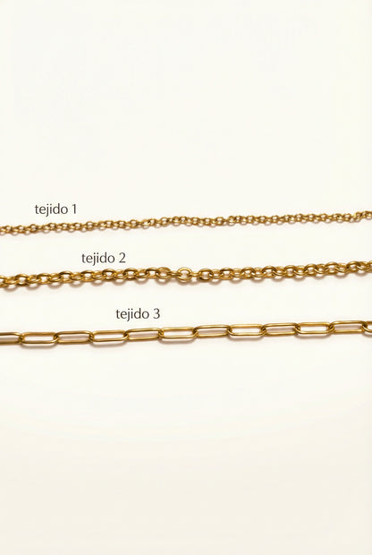 DOS pulseras de iniciales personalizadas